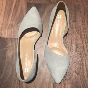 Grey Suede Flats